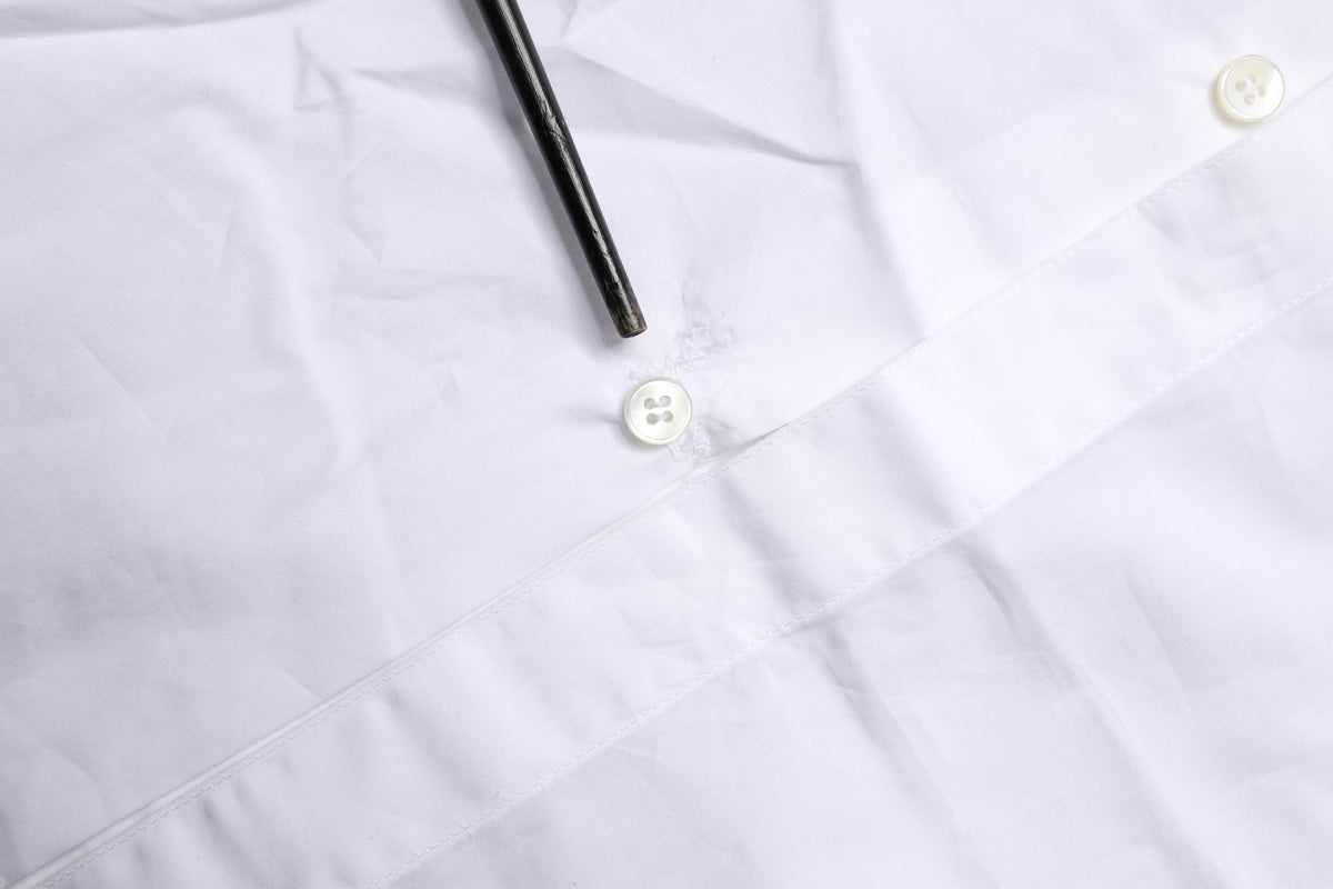 White GOLD Crown Bee Cotton Formal Dress Shirt