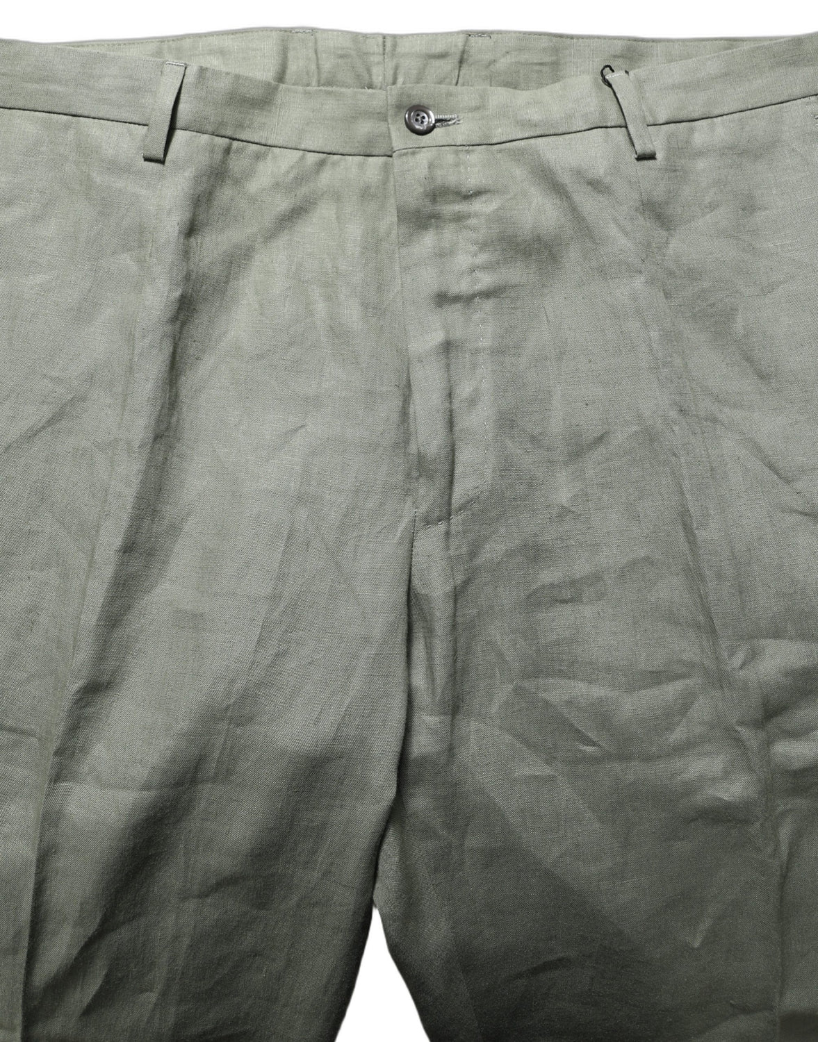 Gray Linen Tapered Men Dress Trouser Pants