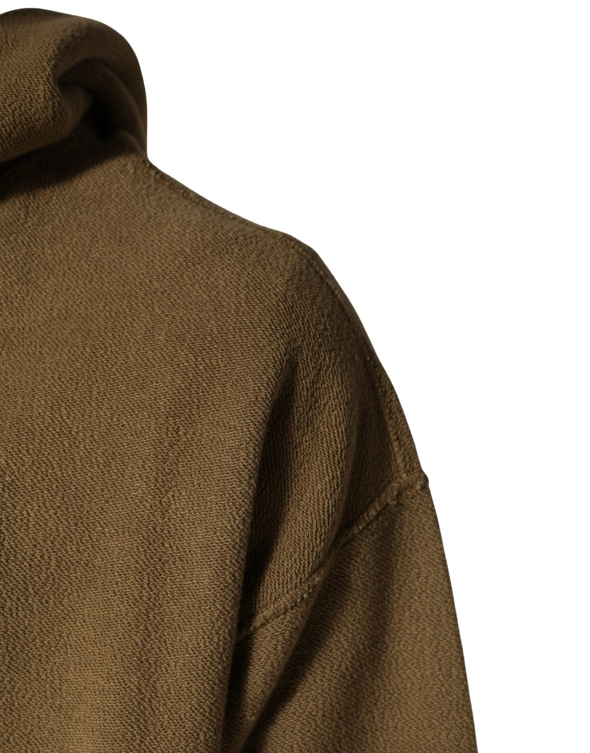 Brown Embossed Logo Hooded Sweatshirt Sweater