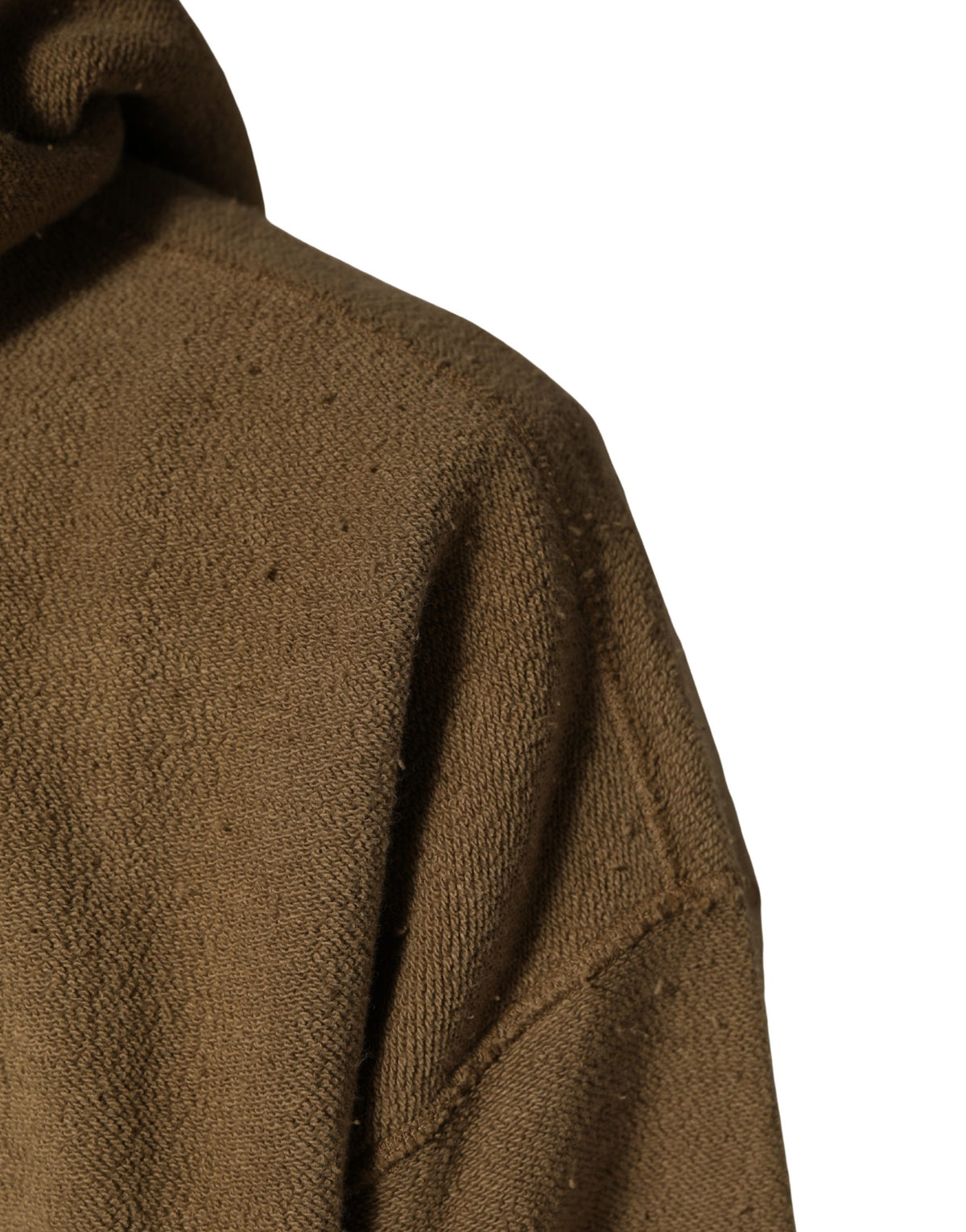 Brown Embossed Logo Hooded Sweatshirt Sweater