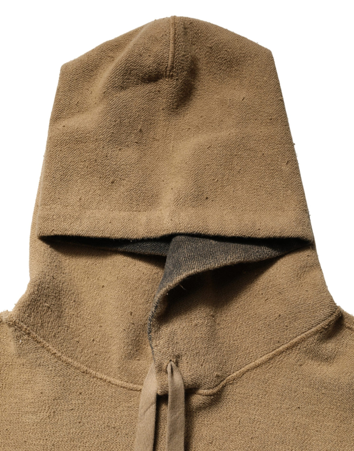 Brown Embossed Logo Hooded Sweatshirt Sweater