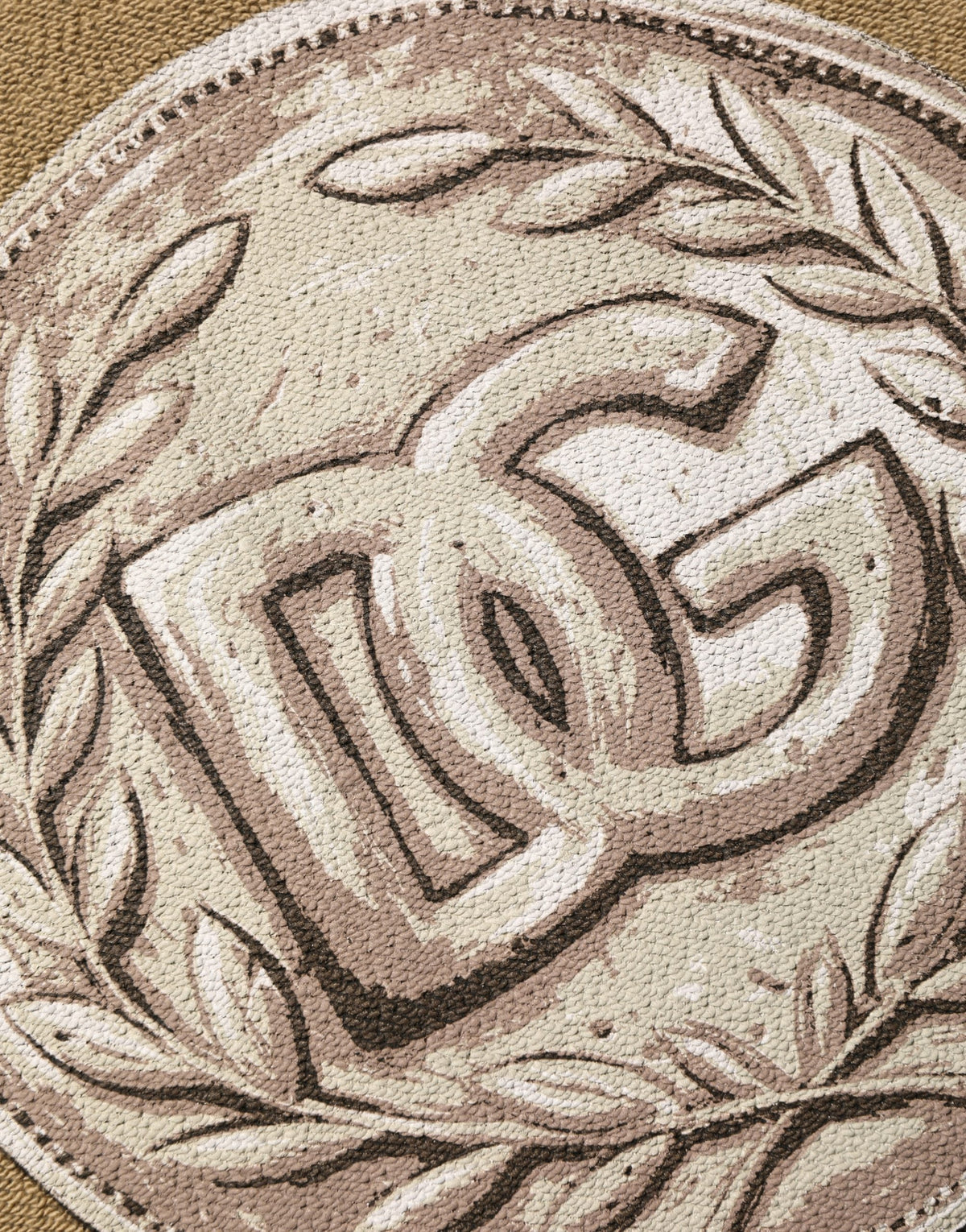 Brown Embossed Logo Hooded Sweatshirt Sweater