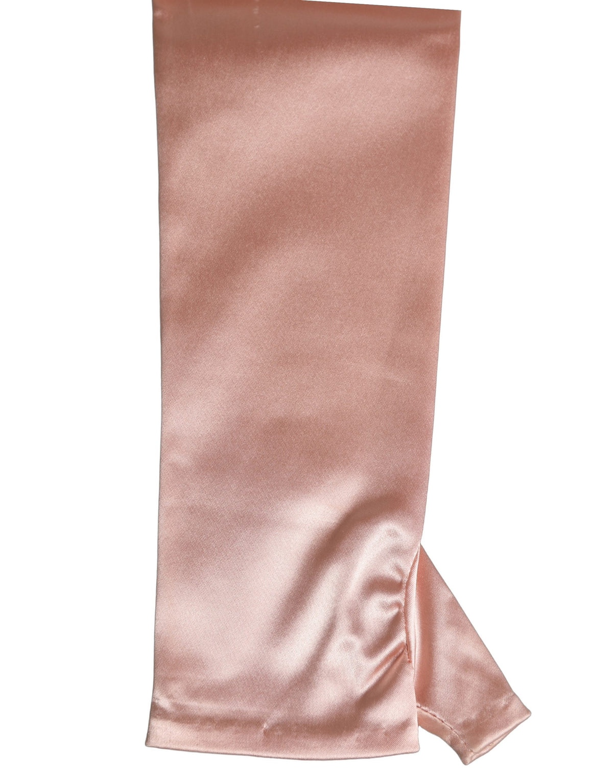 Pink Satin Long Opera Fingerless Gloves
