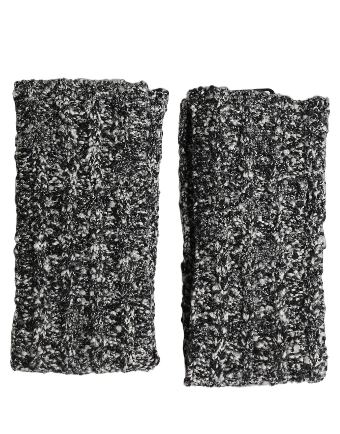 Sleeves Black Wool Blend Knitted Warmer Arm