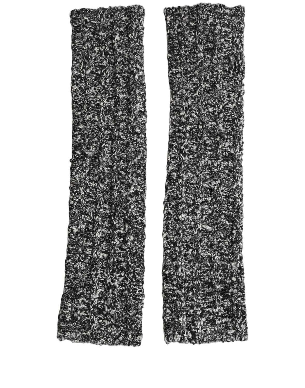 Sleeves Black Wool Blend Knitted Warmer Arm