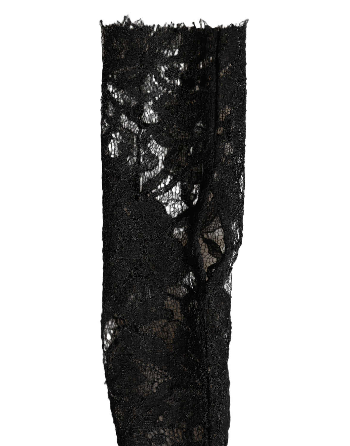 Sleeves Black Nylon Floral Lace Warmer Arm