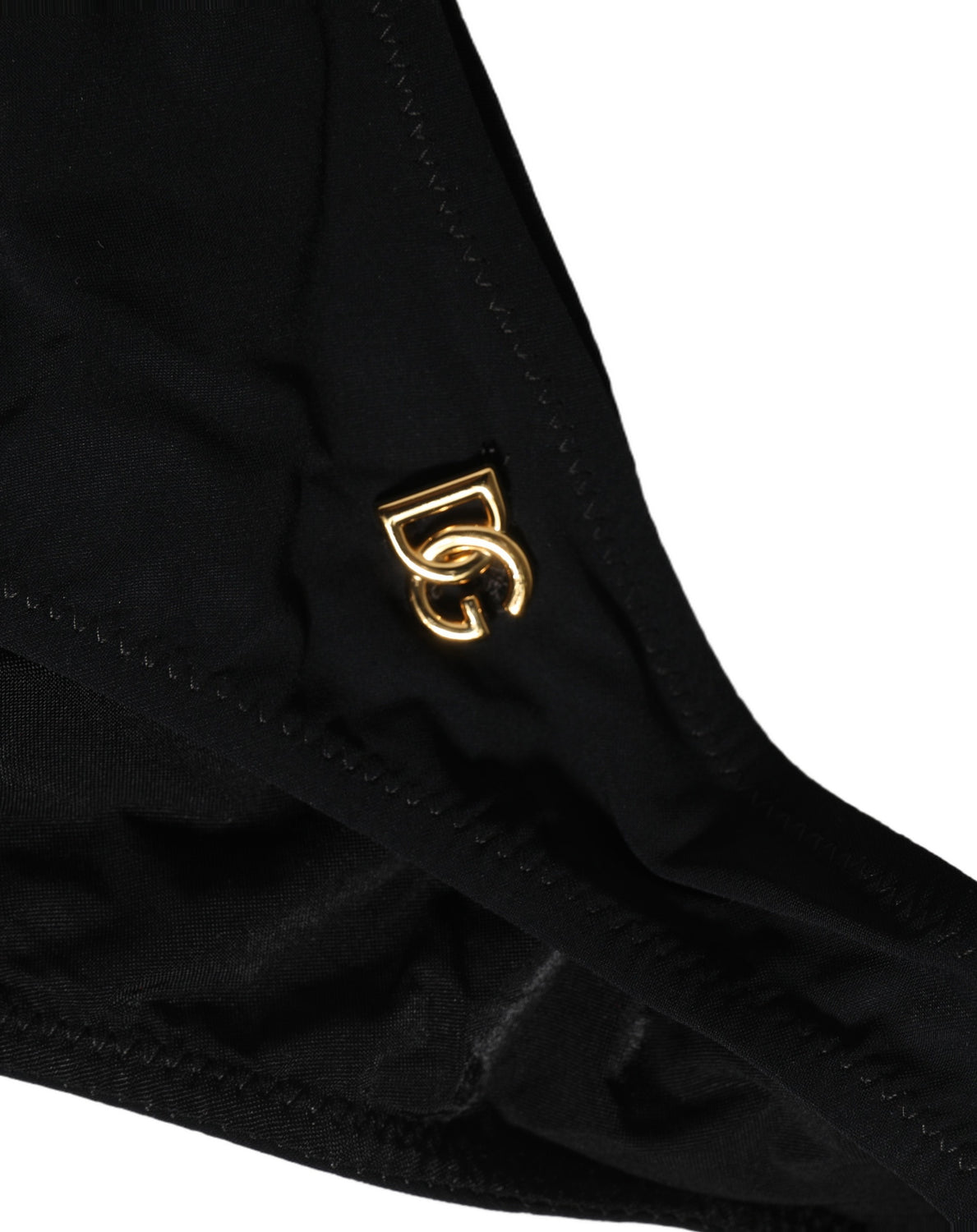 Black Cutout Logo One Piece Swimsuit Swimwear
