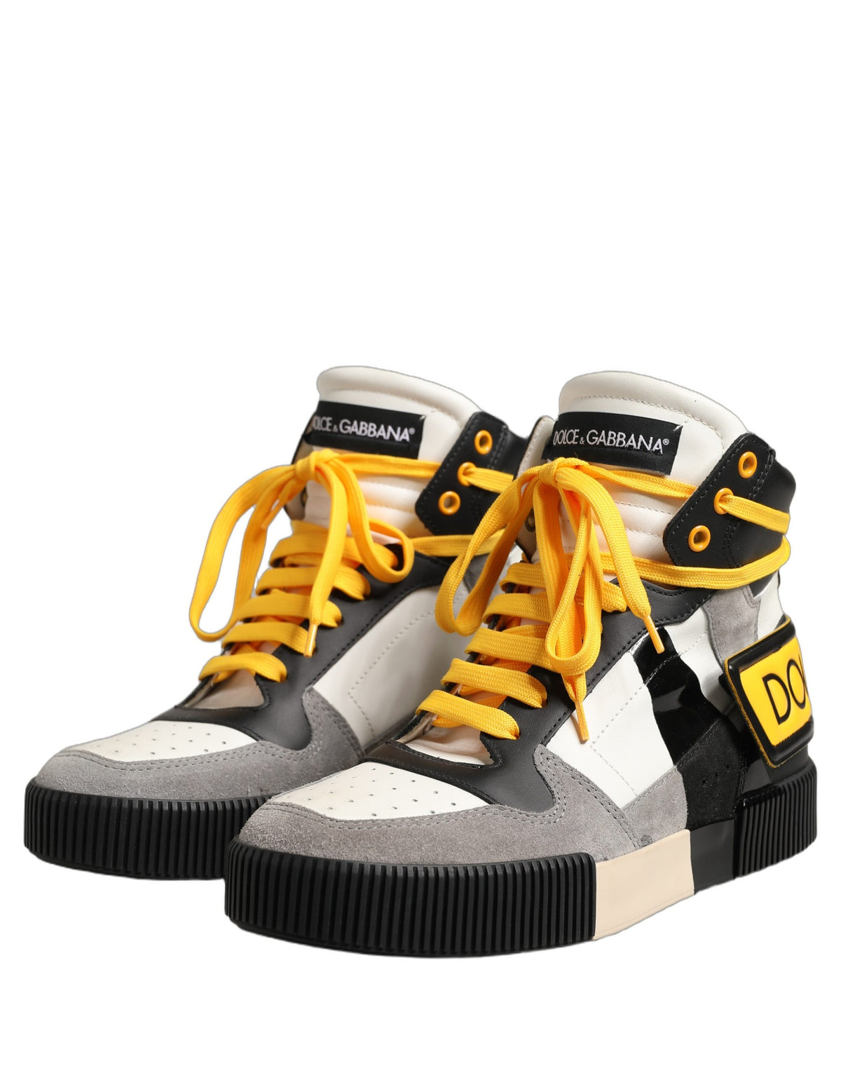 Multicolor Leather High Top Men Sneakers Shoes