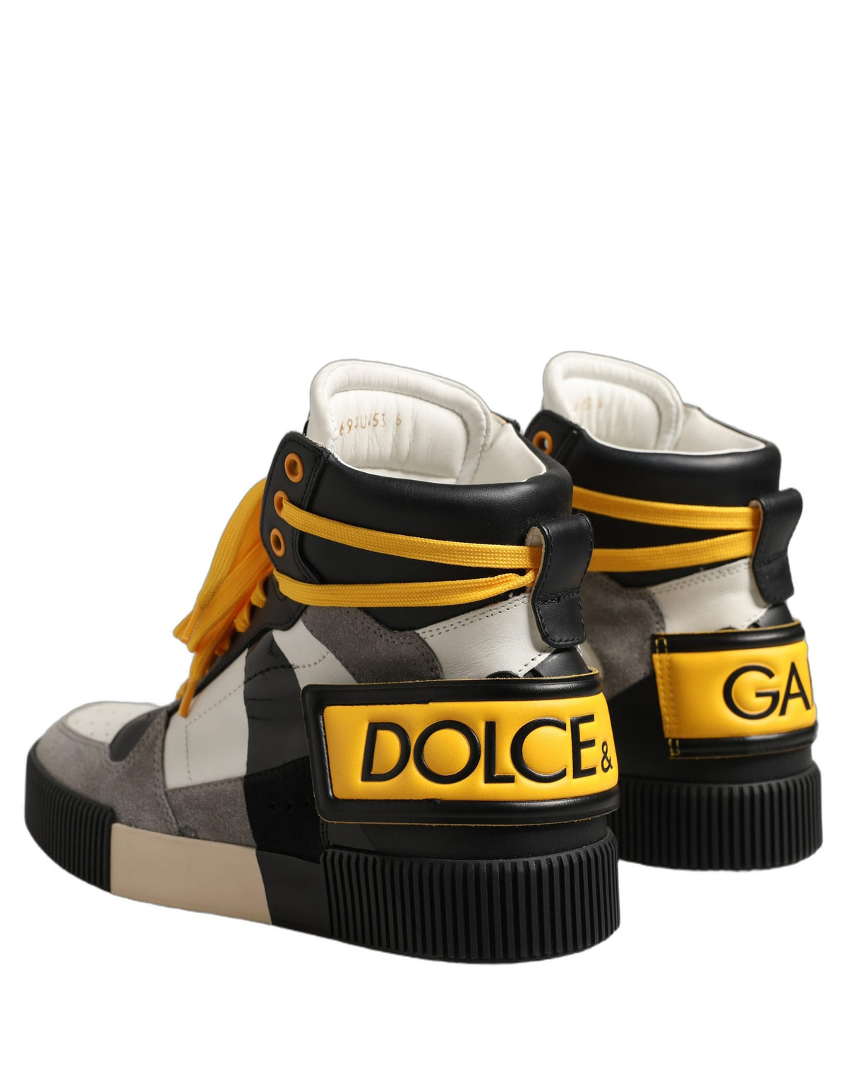 Multicolor Leather High Top Men Sneakers Shoes