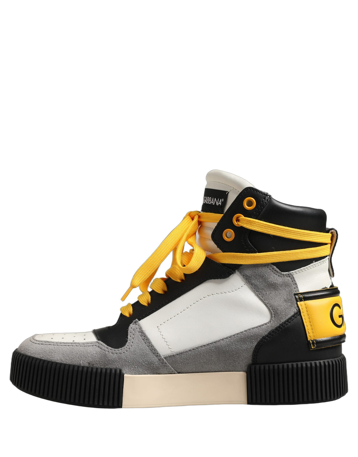 Multicolor Leather High Top Men Sneakers Shoes