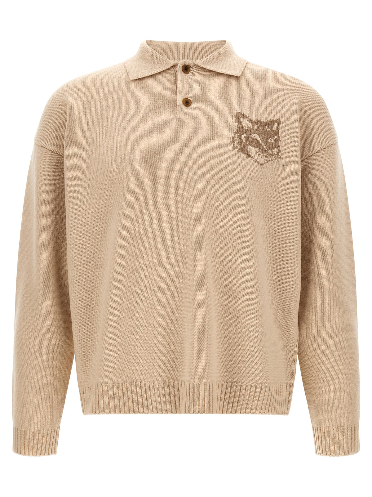 Beige Wool Cardigan