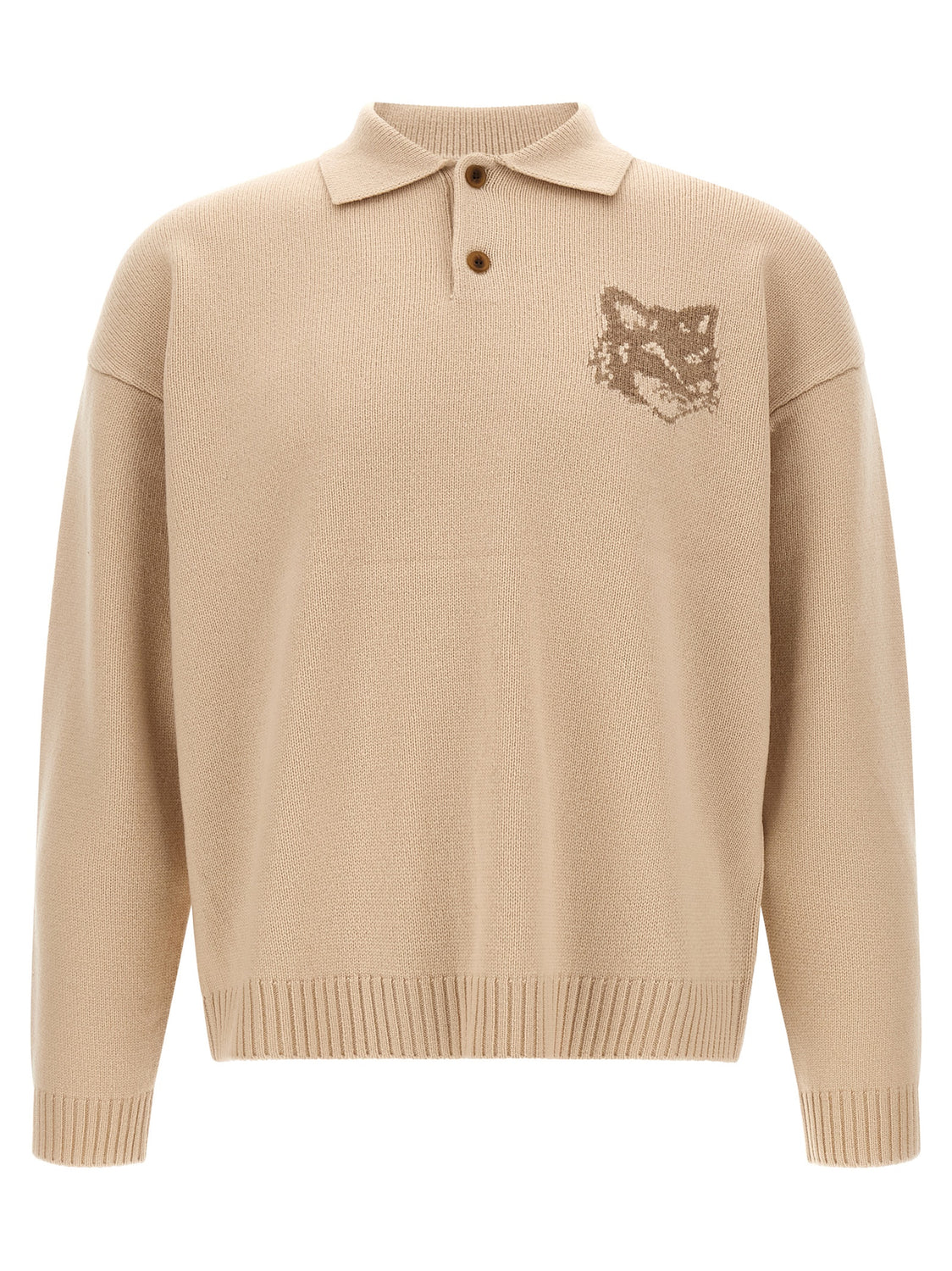 Beige Wool Cardigan