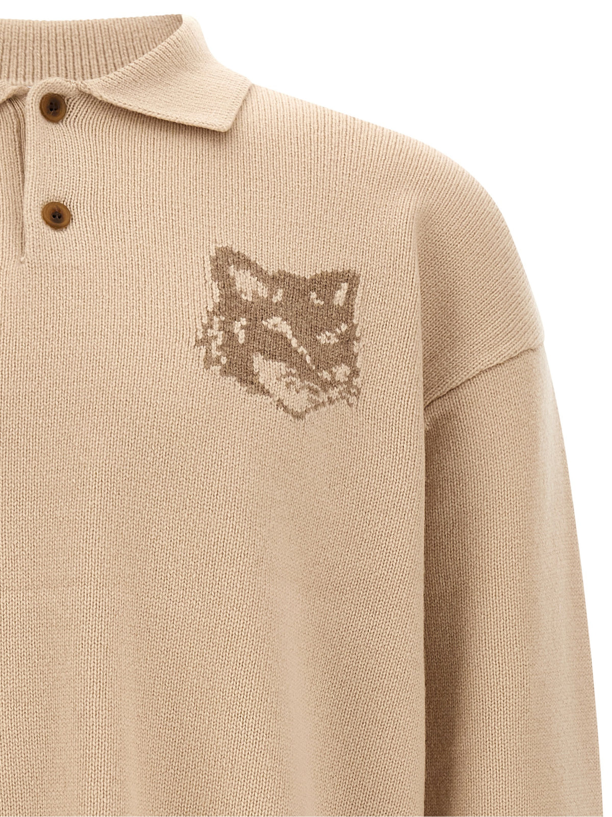 Beige Wool Cardigan
