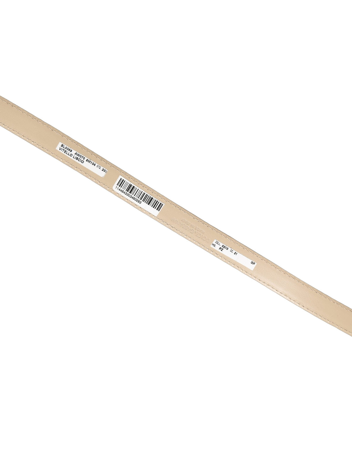 Beige Embossed Leather Gold Buckle Belt Strap Bracelet