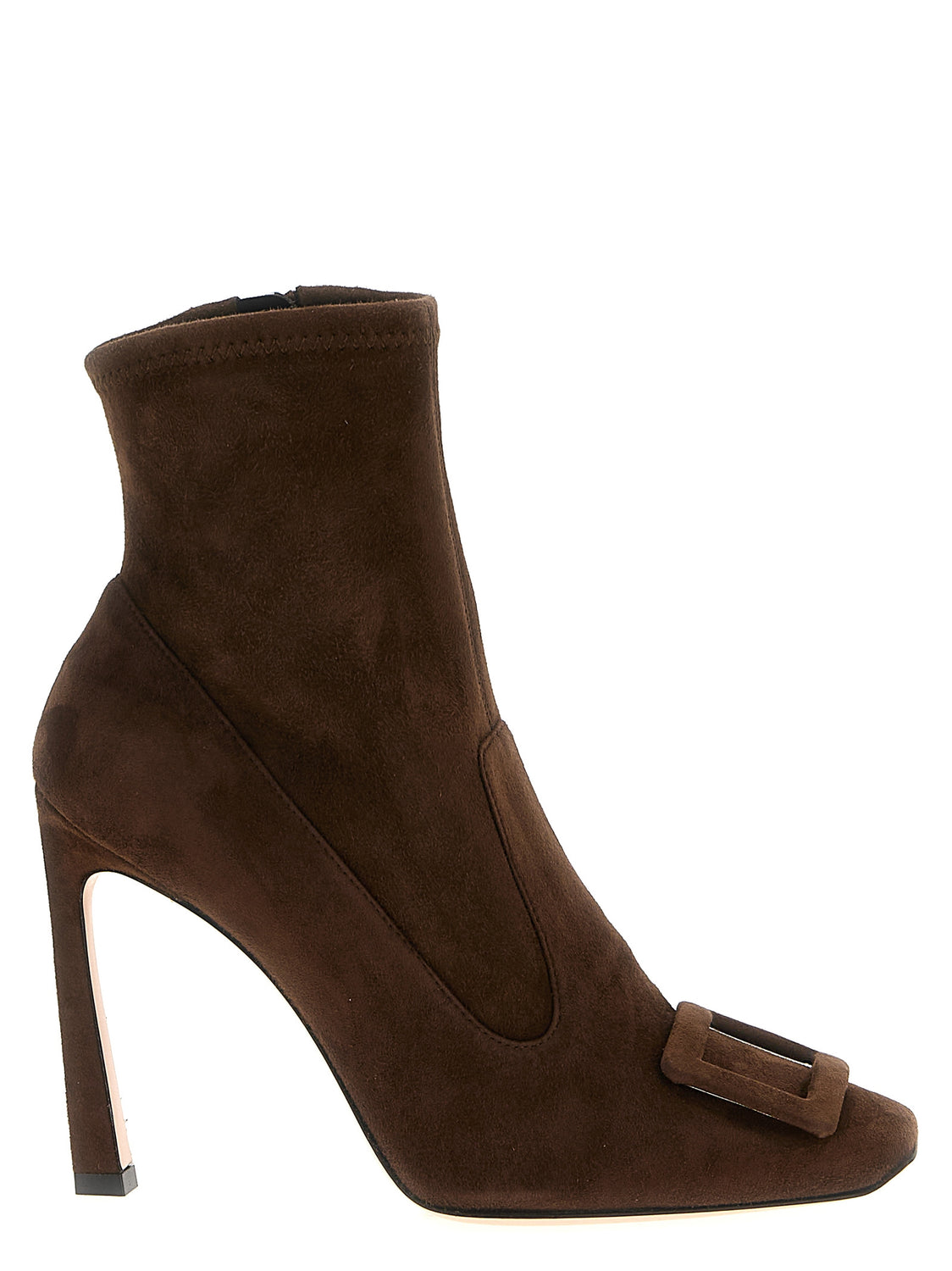 Brown Lamb Leather Ankle Boots