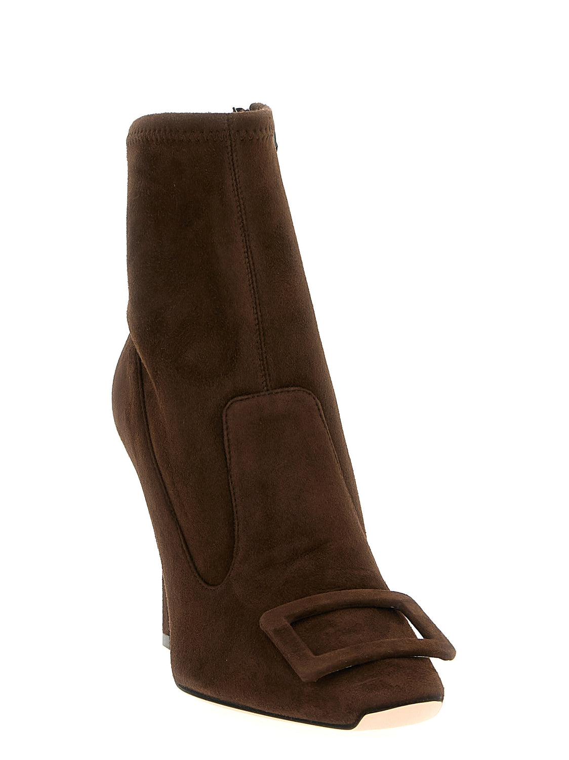 Brown Lamb Leather Ankle Boots