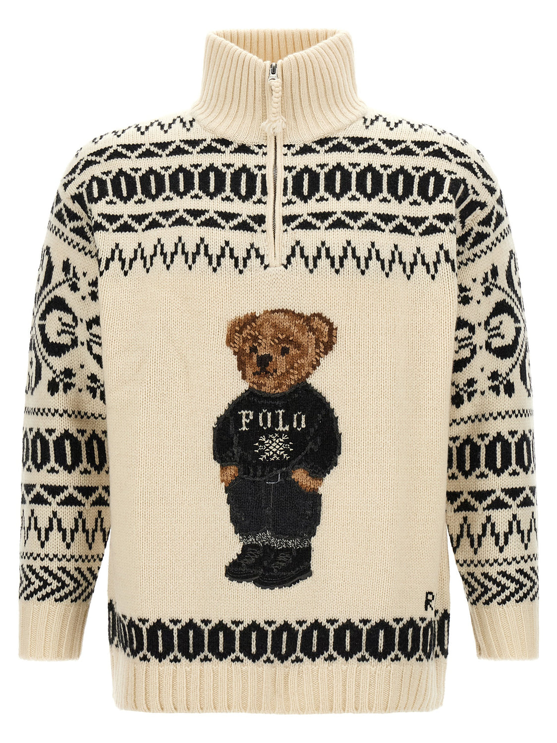 Bicolor Wool Cardigan