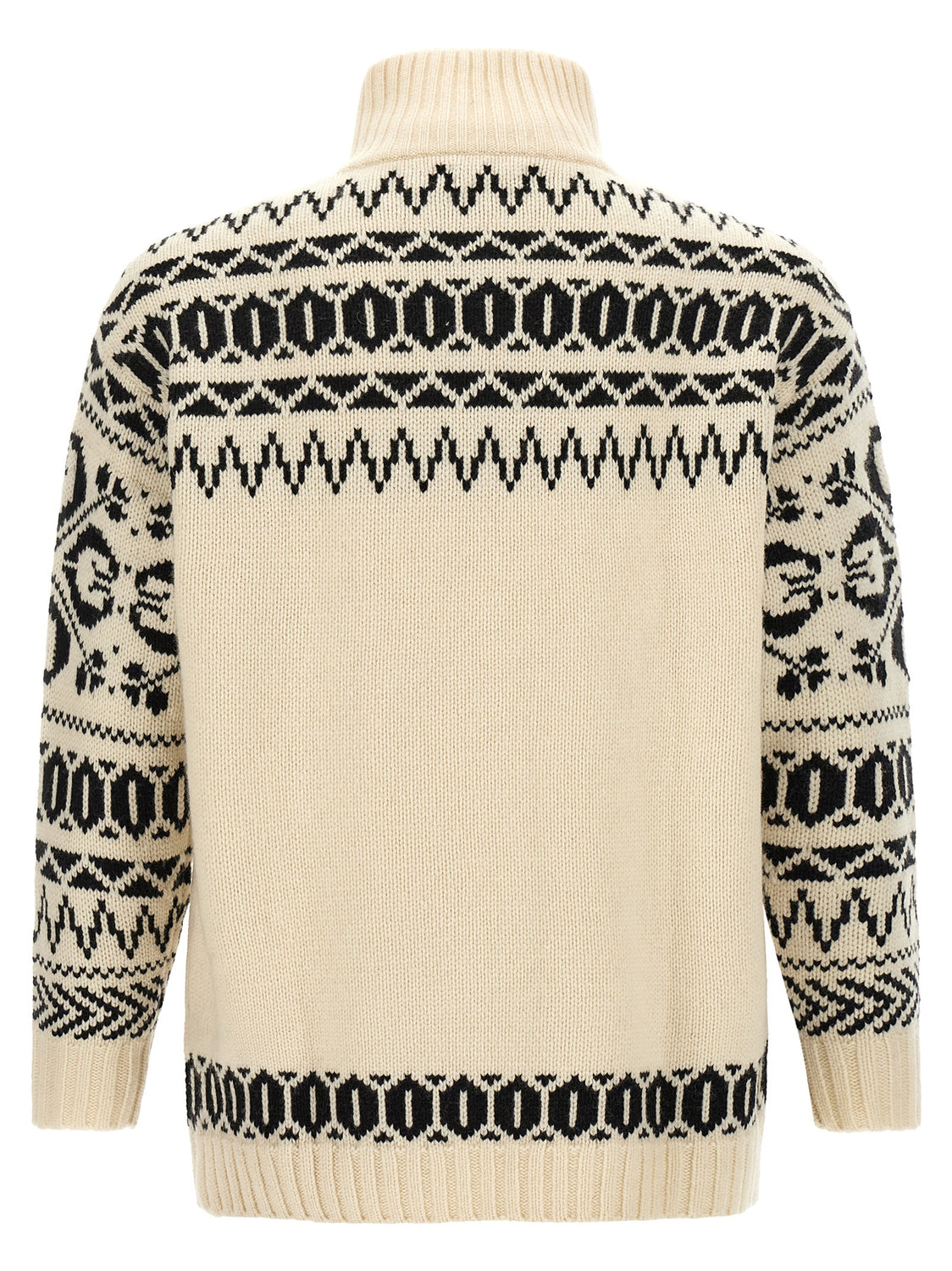 Bicolor Wool Cardigan