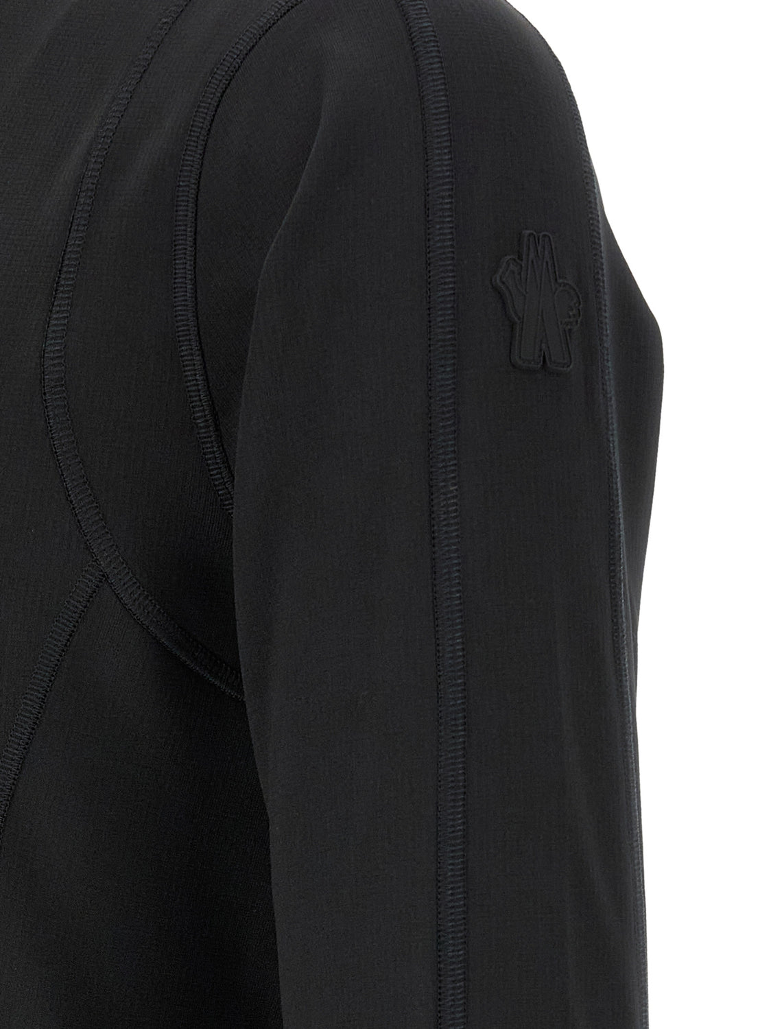 Black Polyamide Sweatshirt