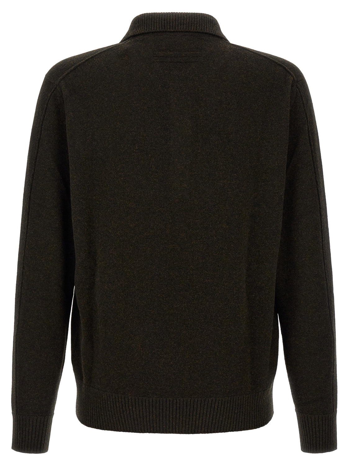 Brown Wool Polo Shirt