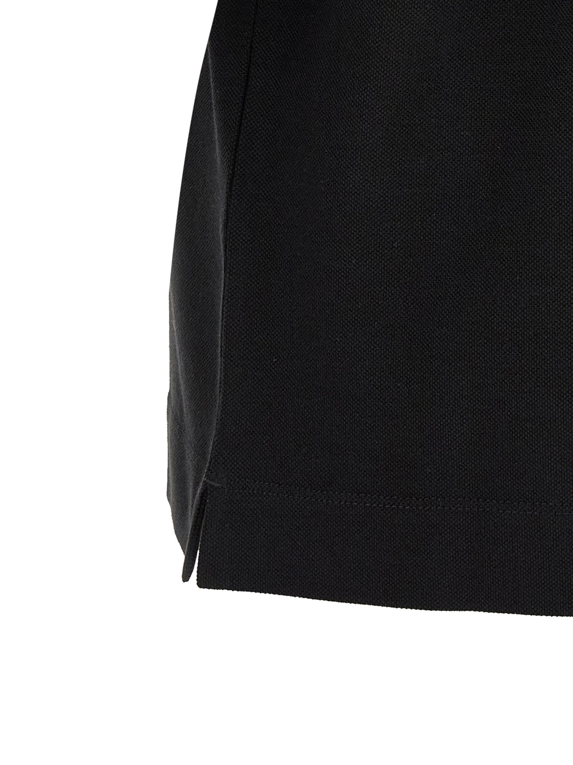 Black Cotton Polo Shirt