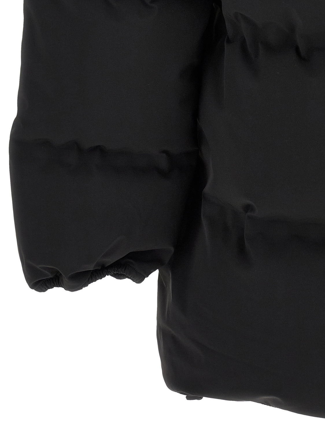 Black Polyamide Full-Length Jacket