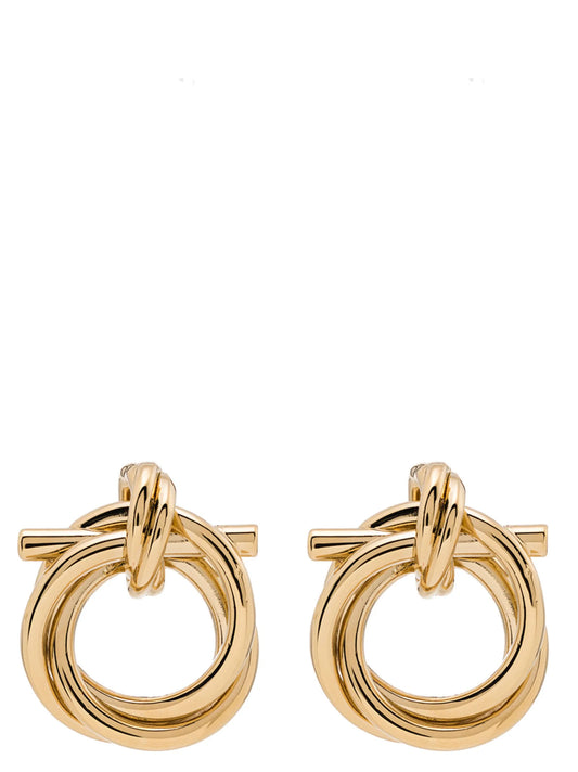 Gold Brass Earrings