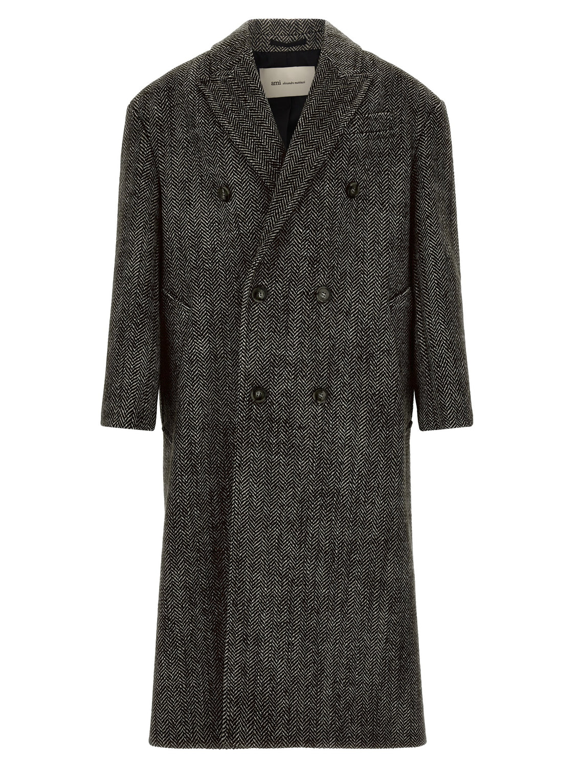 Black Virgin Wool Coat