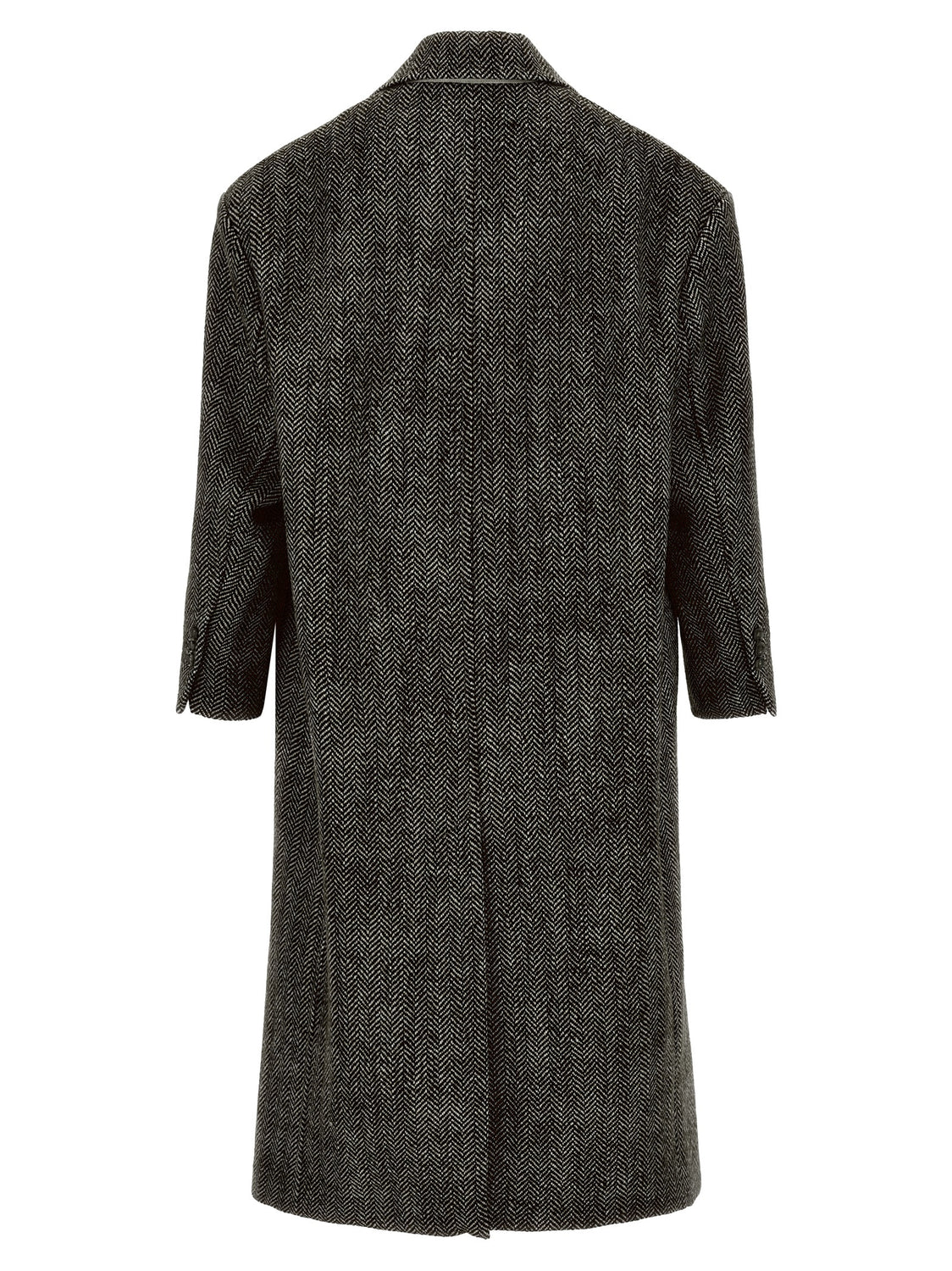Black Virgin Wool Coat