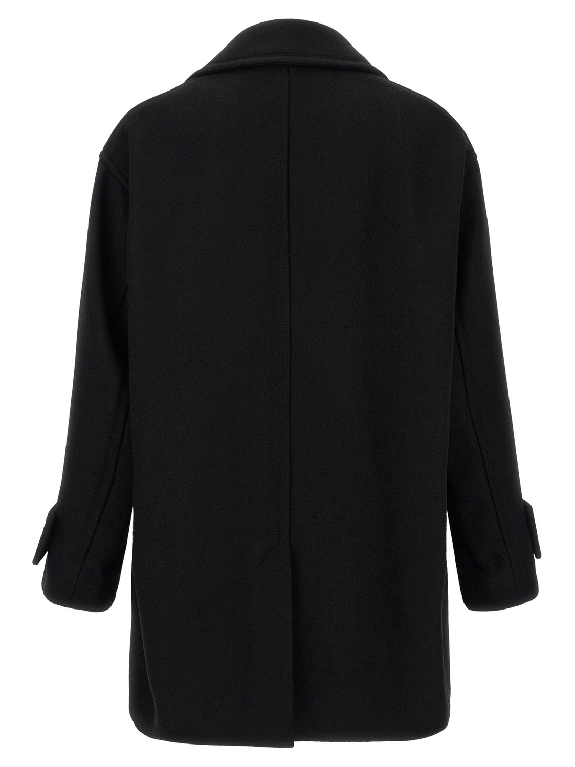 Black Virgin Wool Coat