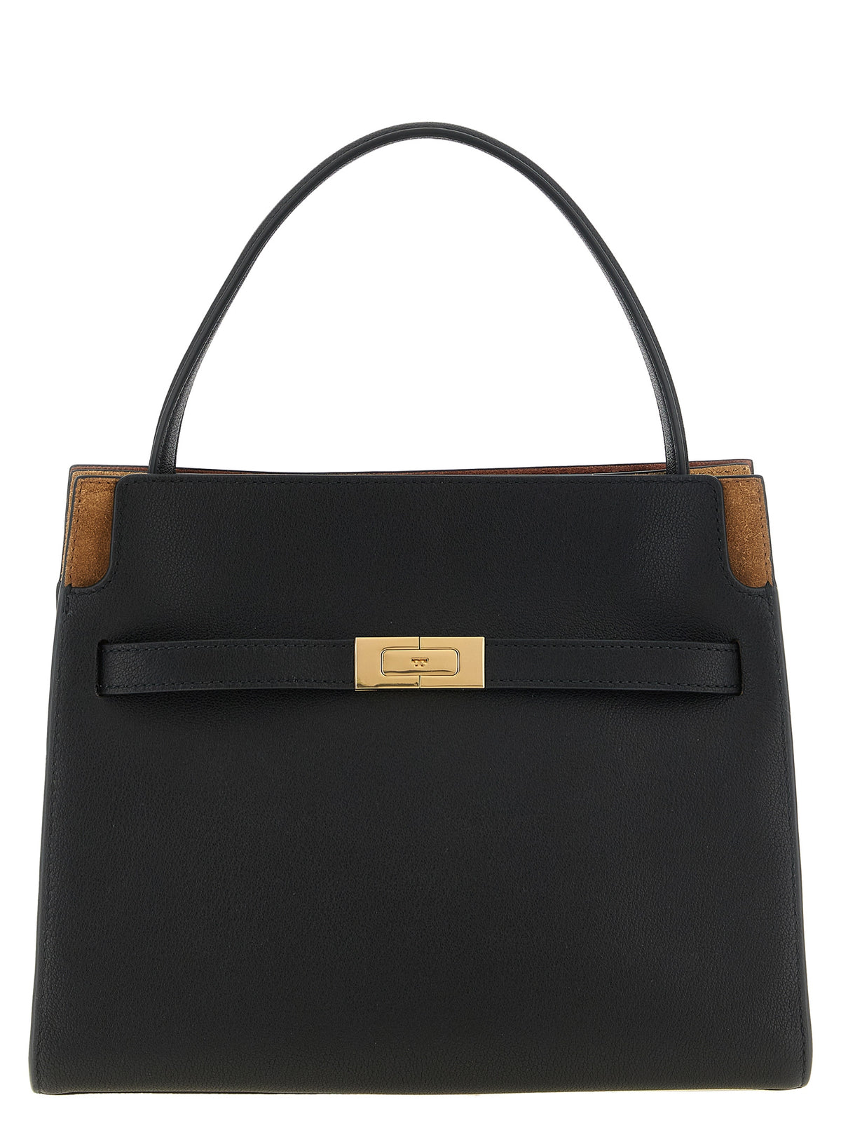 Black Lambskin Crossbody Bag