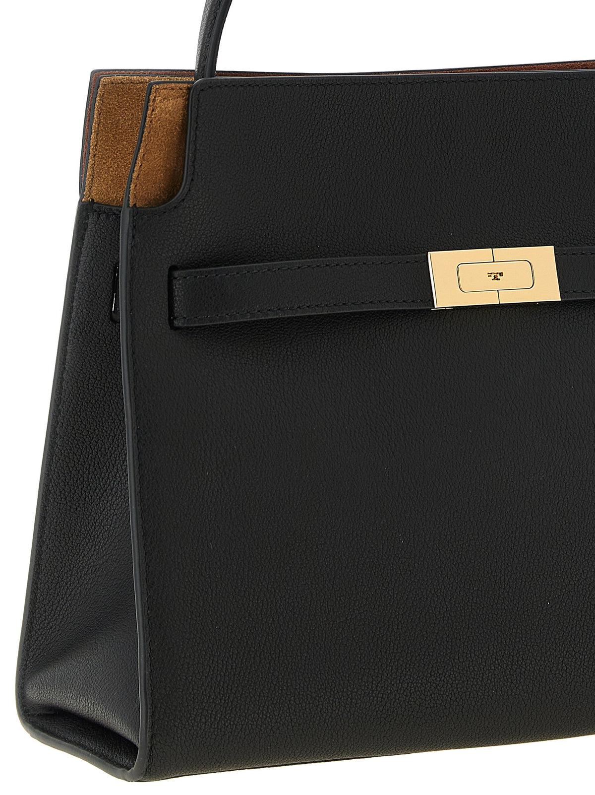 Black Lambskin Crossbody Bag