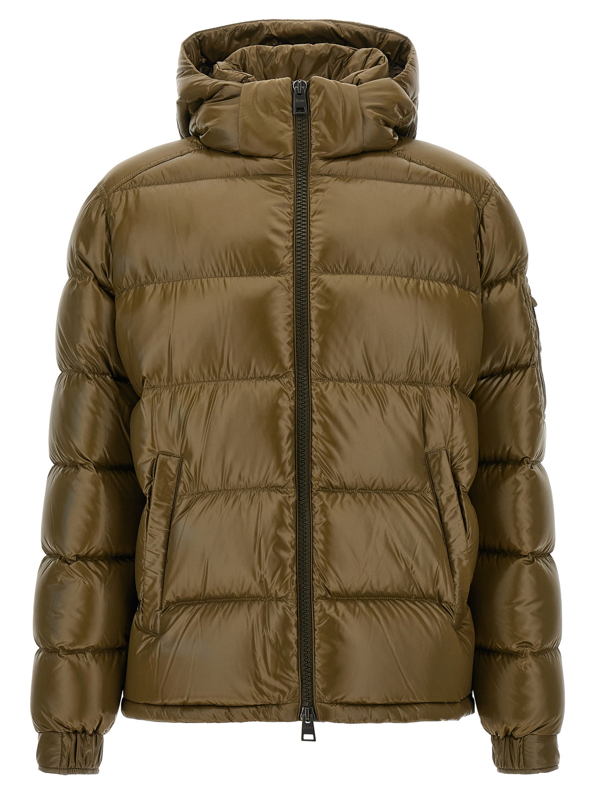 Bicolor Polyamide Full-Length Jacket
