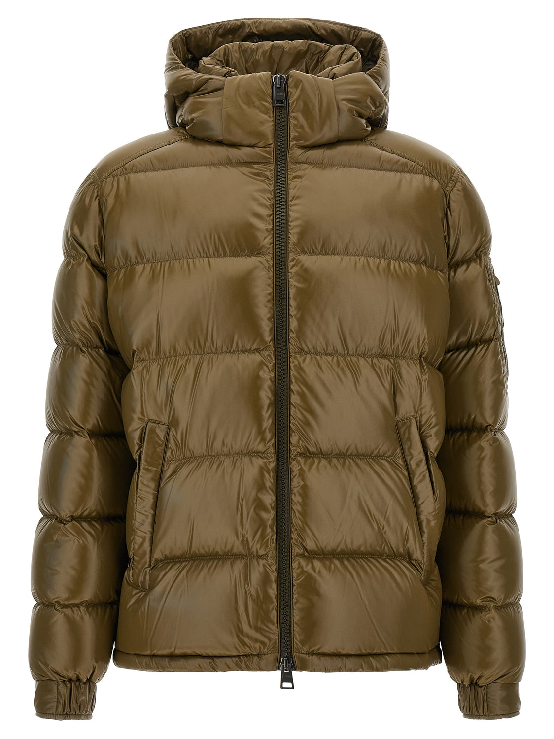 Bicolor Polyamide Full-Length Jacket