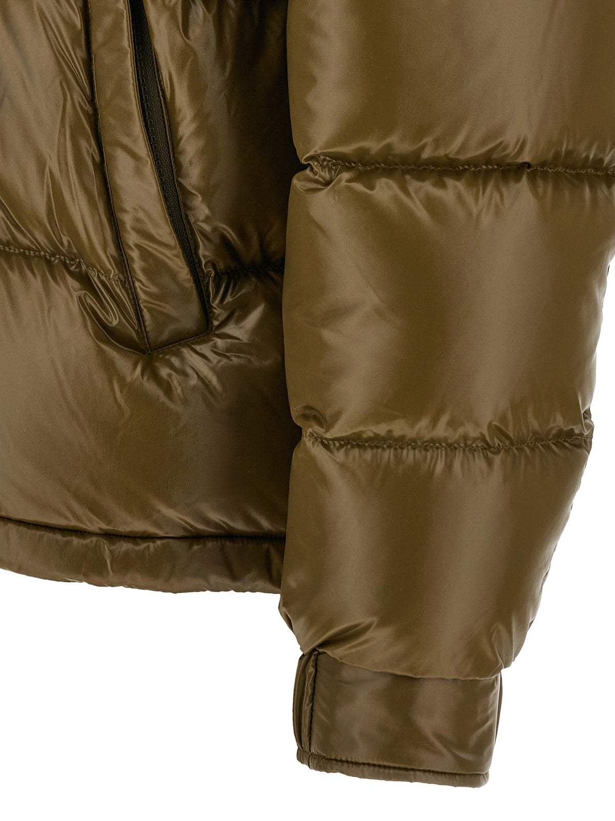Bicolor Polyamide Full-Length Jacket