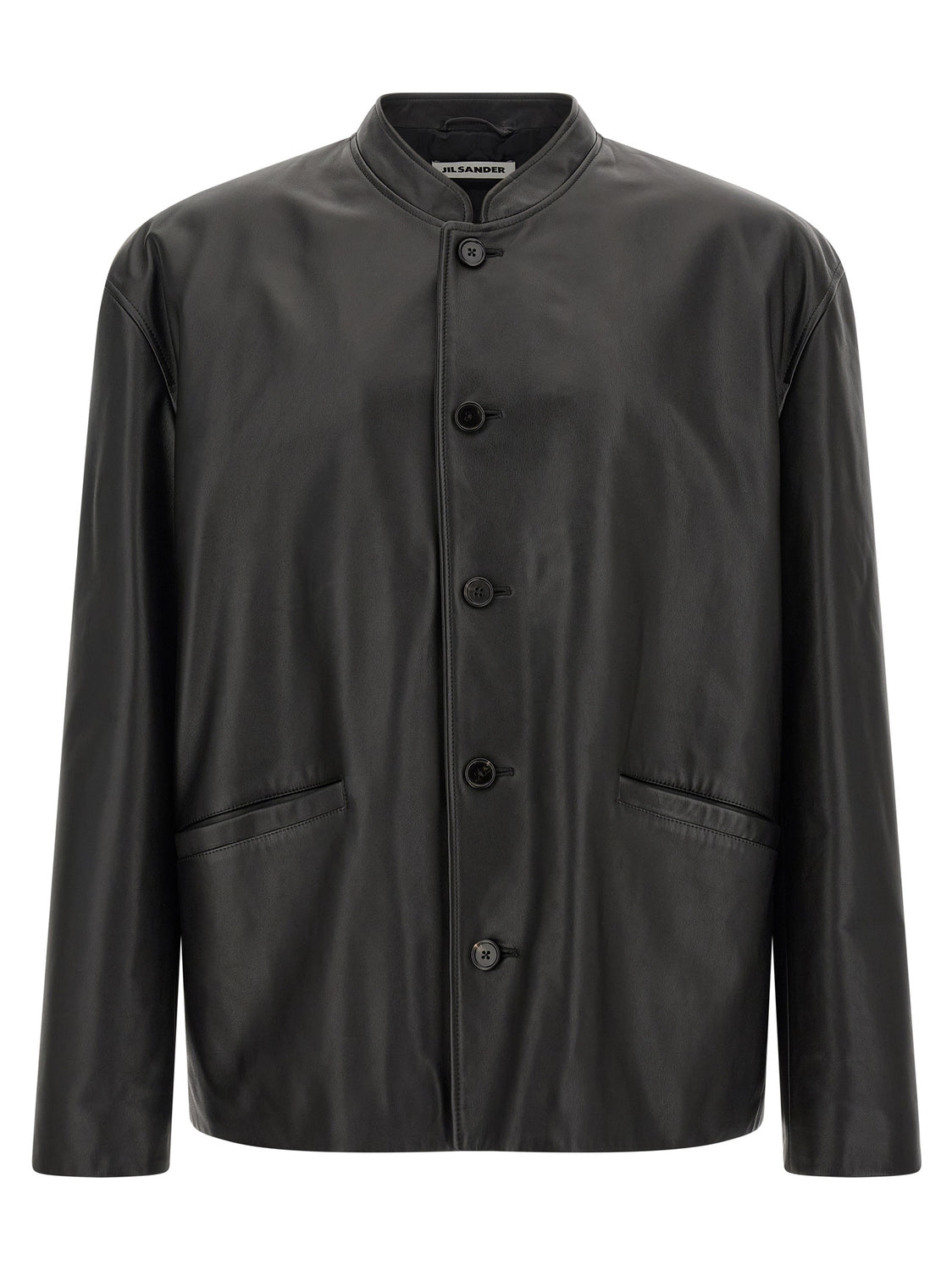 Black Calfskin Leather Jacket