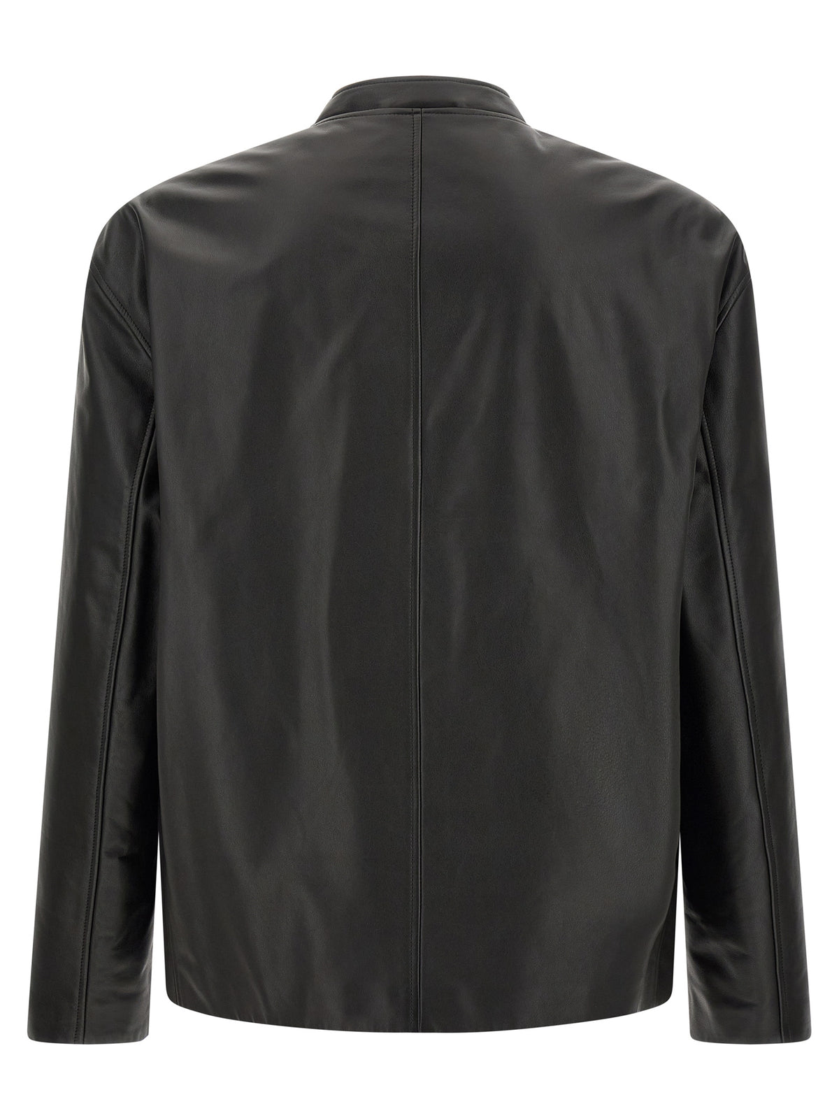 Black Calfskin Leather Jacket