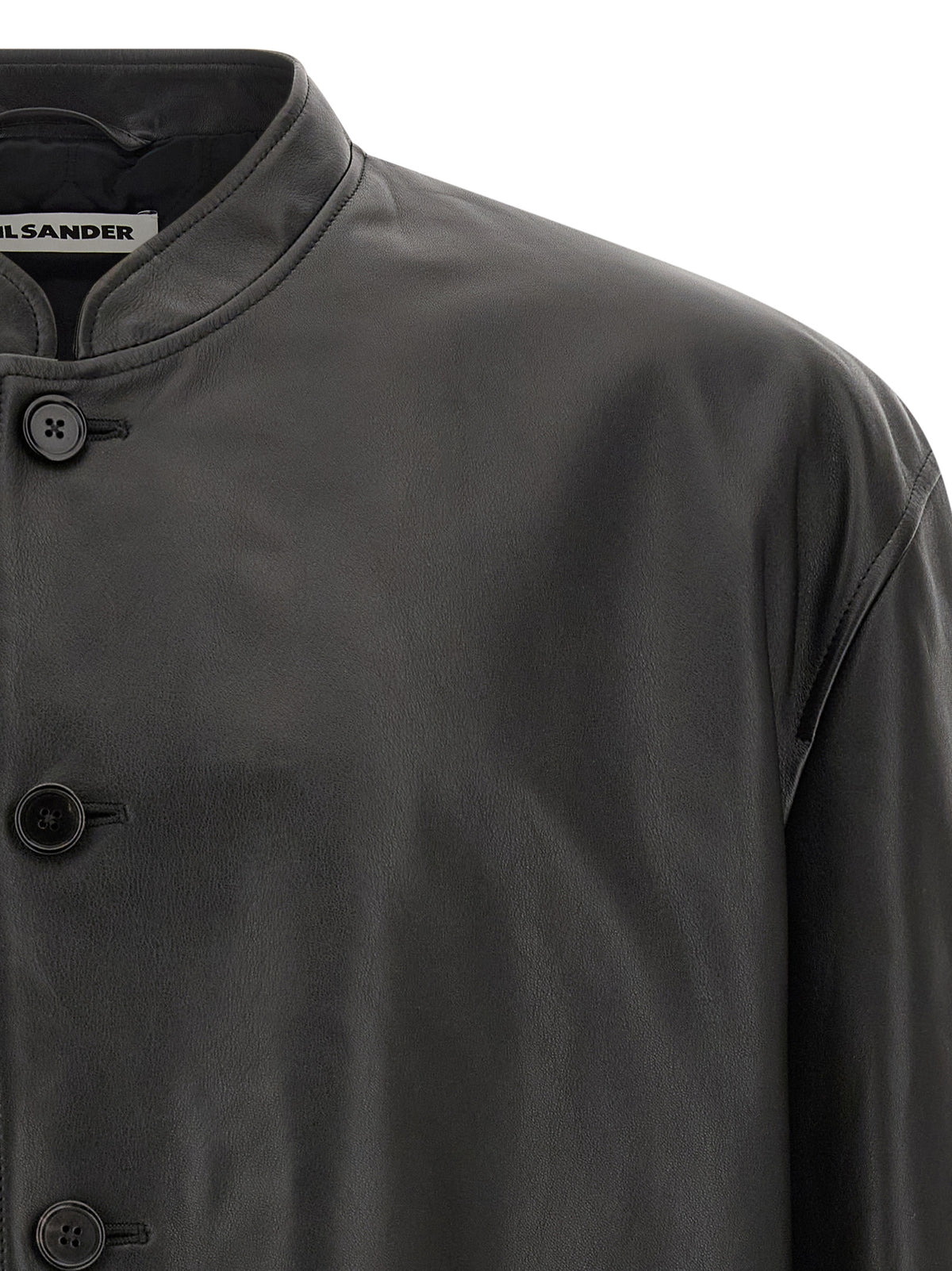 Black Calfskin Leather Jacket