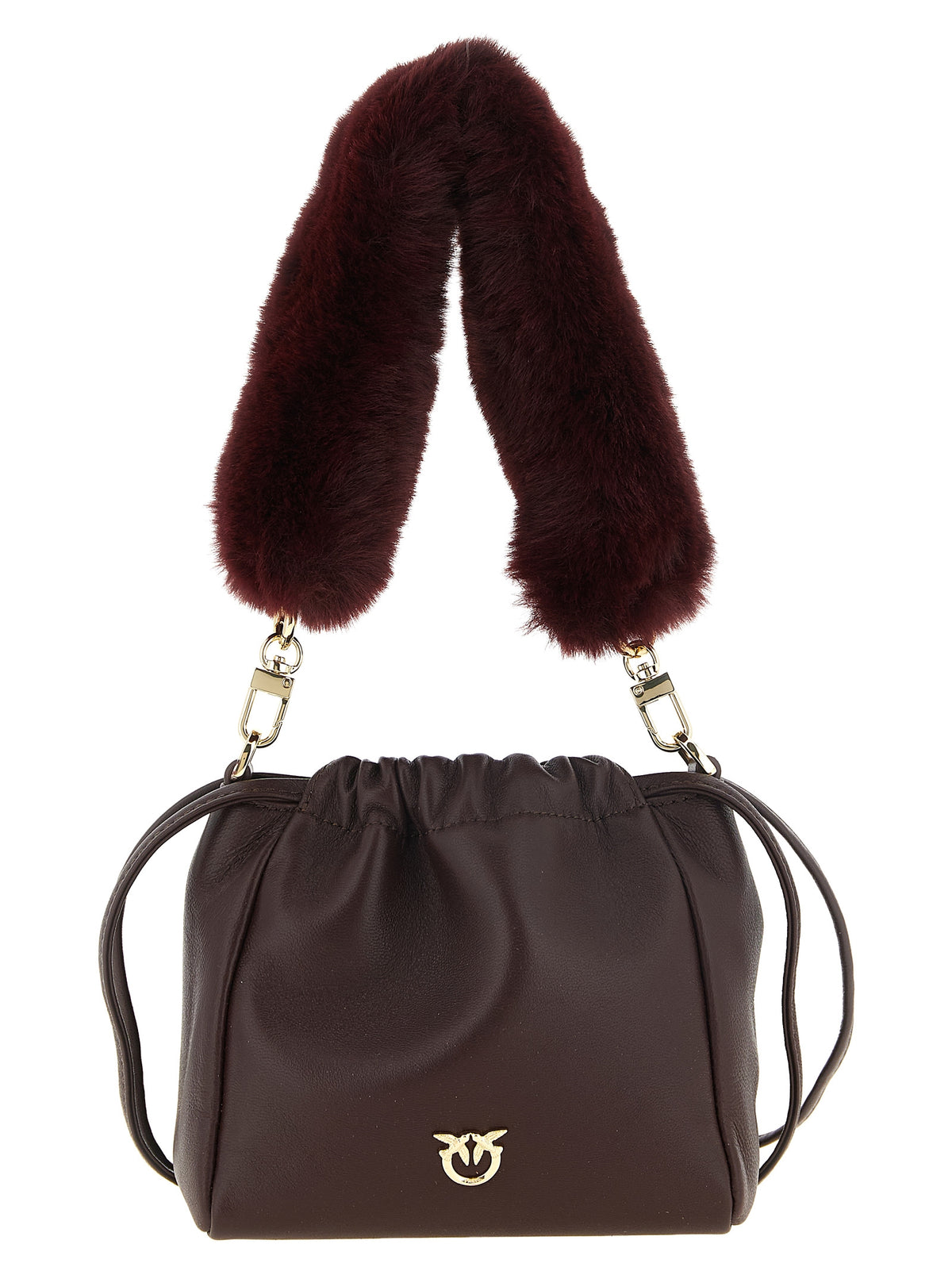 Bordeaux Lambskin Shoulder Bag