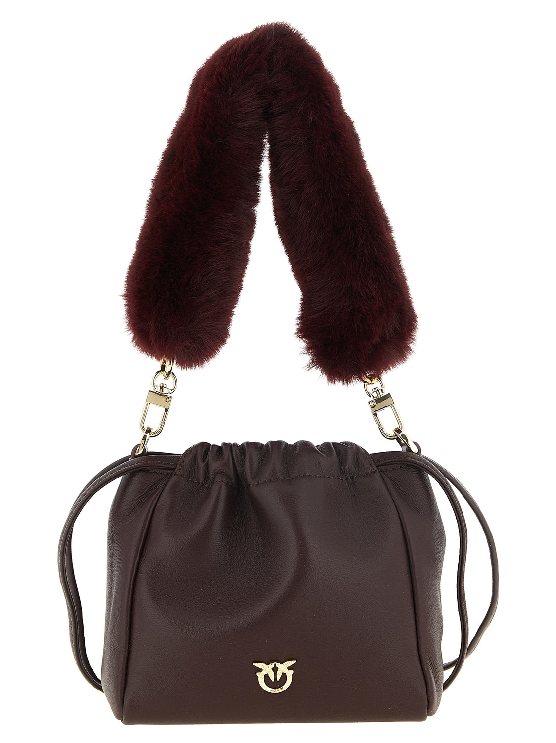 Bordeaux Lambskin Shoulder Bag