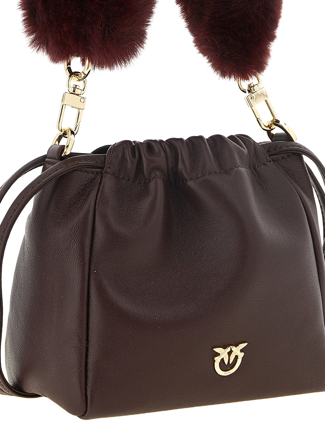 Bordeaux Lambskin Shoulder Bag
