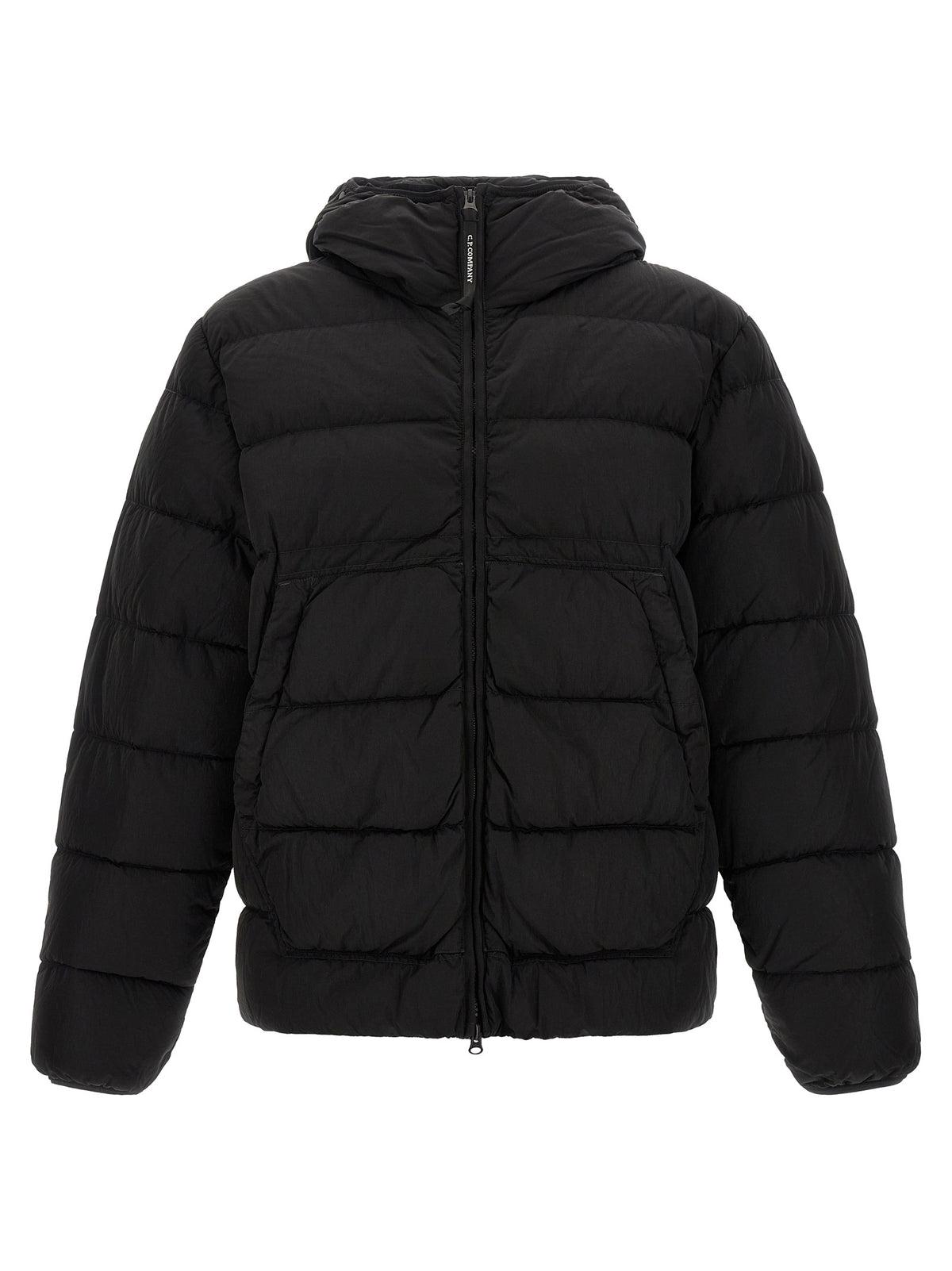 Black Polyamide Full-Length Jacket