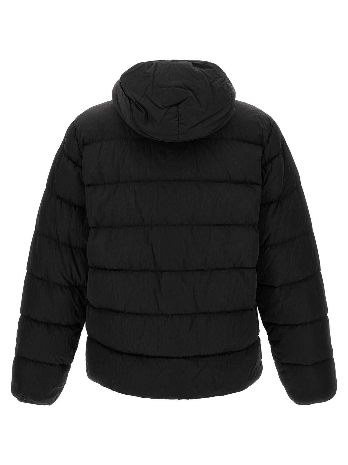 Black Polyamide Full-Length Jacket