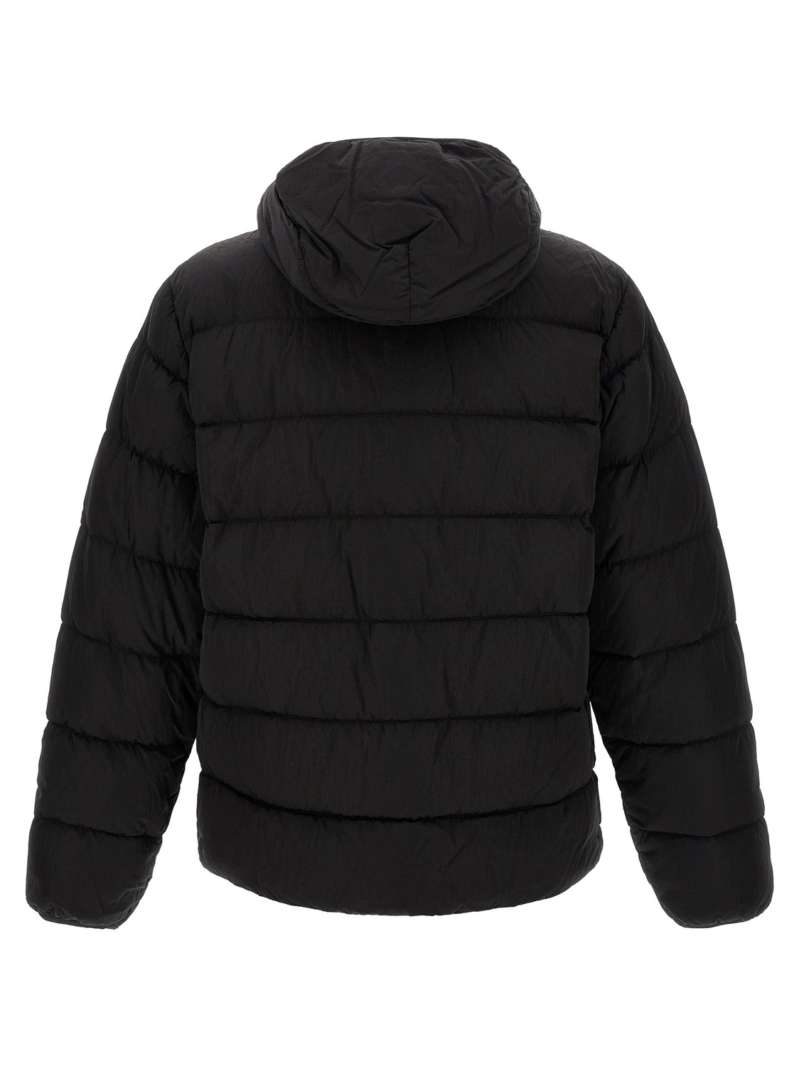 Black Polyamide Full-Length Jacket