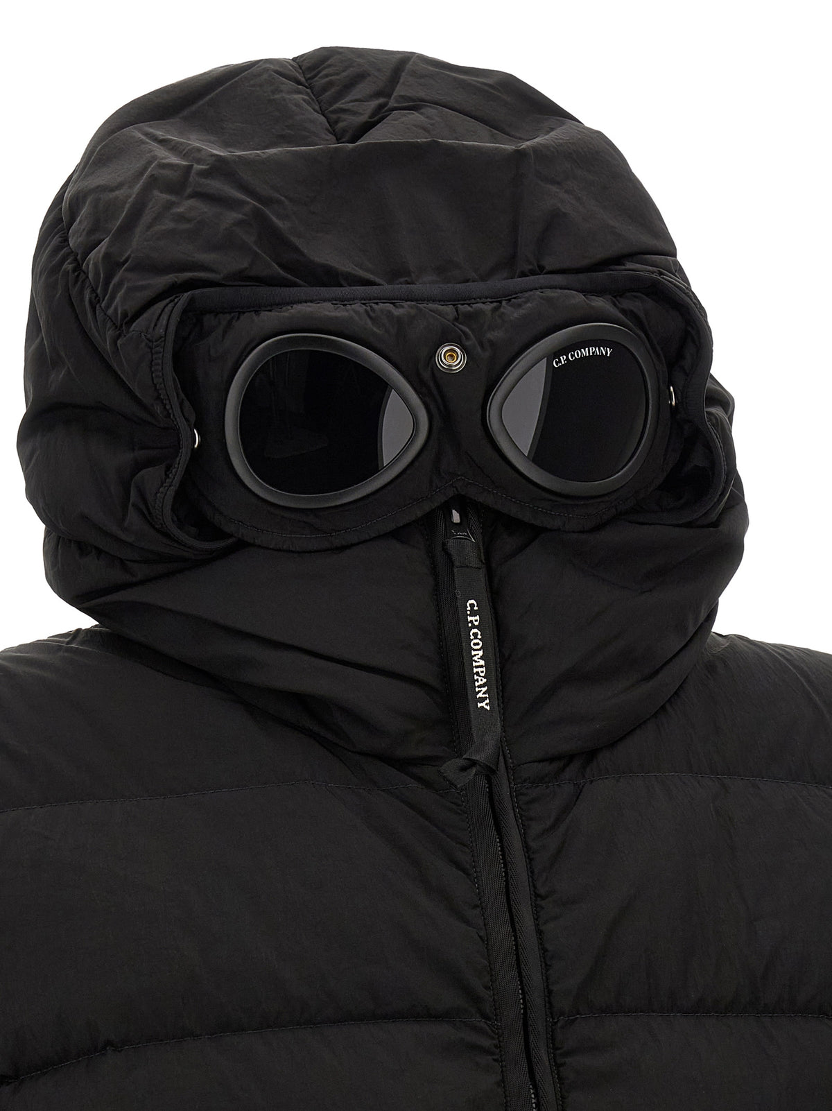 Black Polyamide Full-Length Jacket