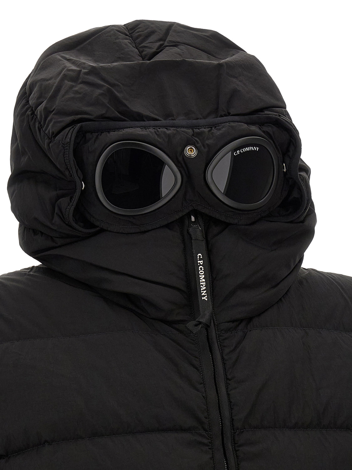 Black Polyamide Full-Length Jacket