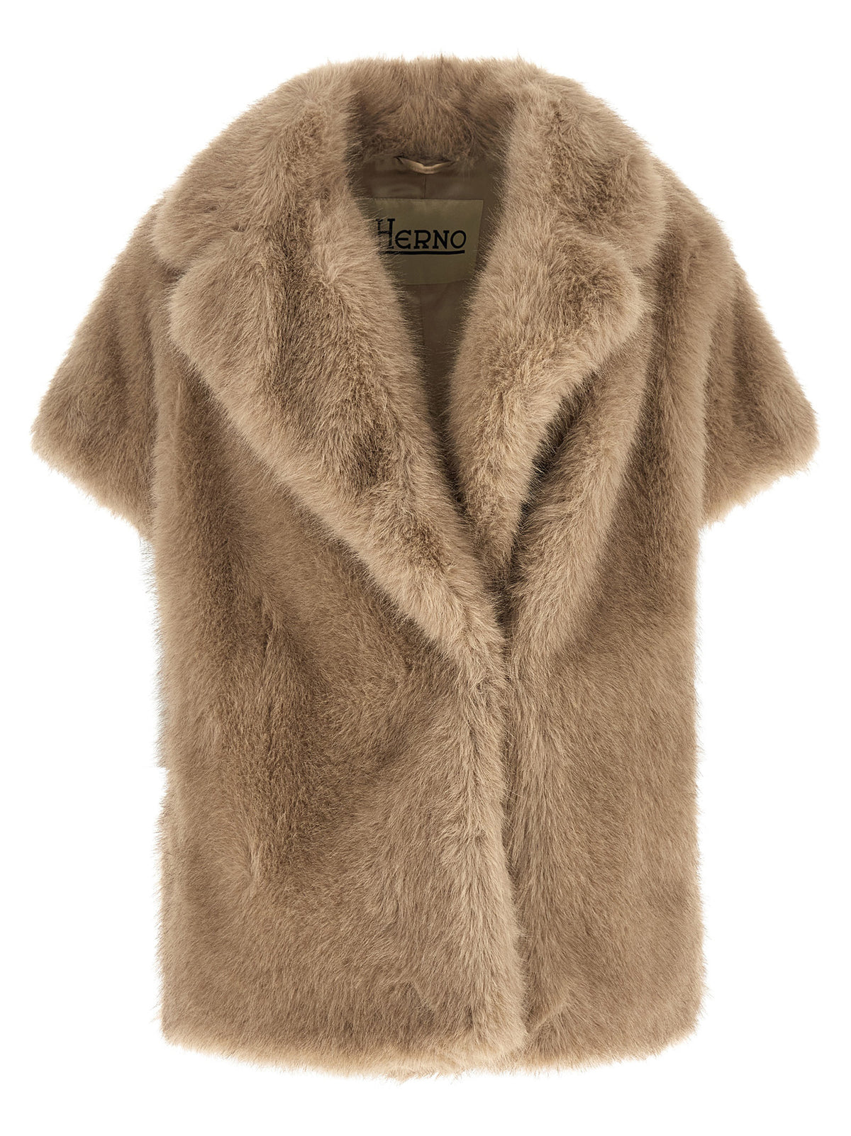 Beige Polyester Coat