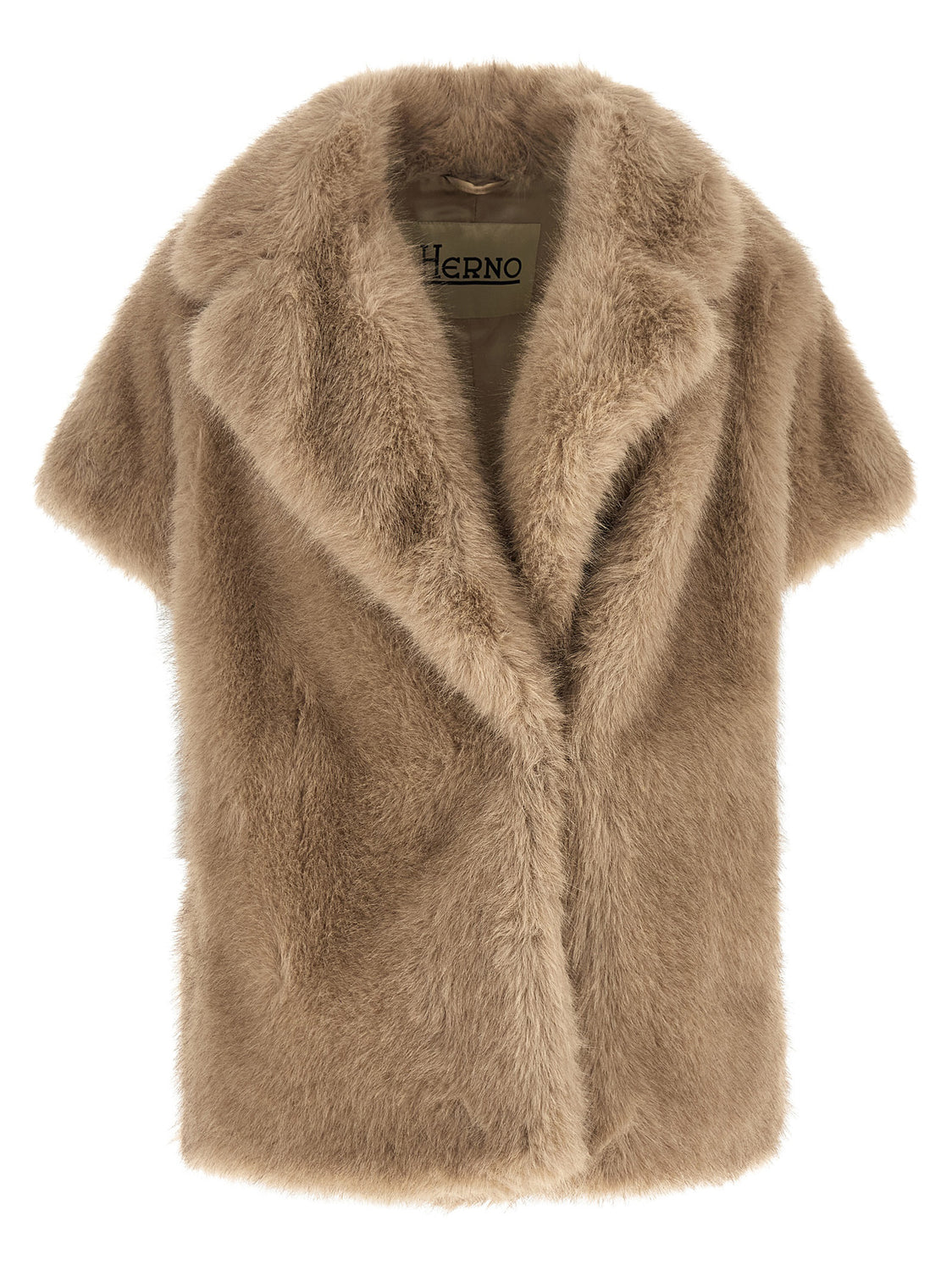 Beige Polyester Coat
