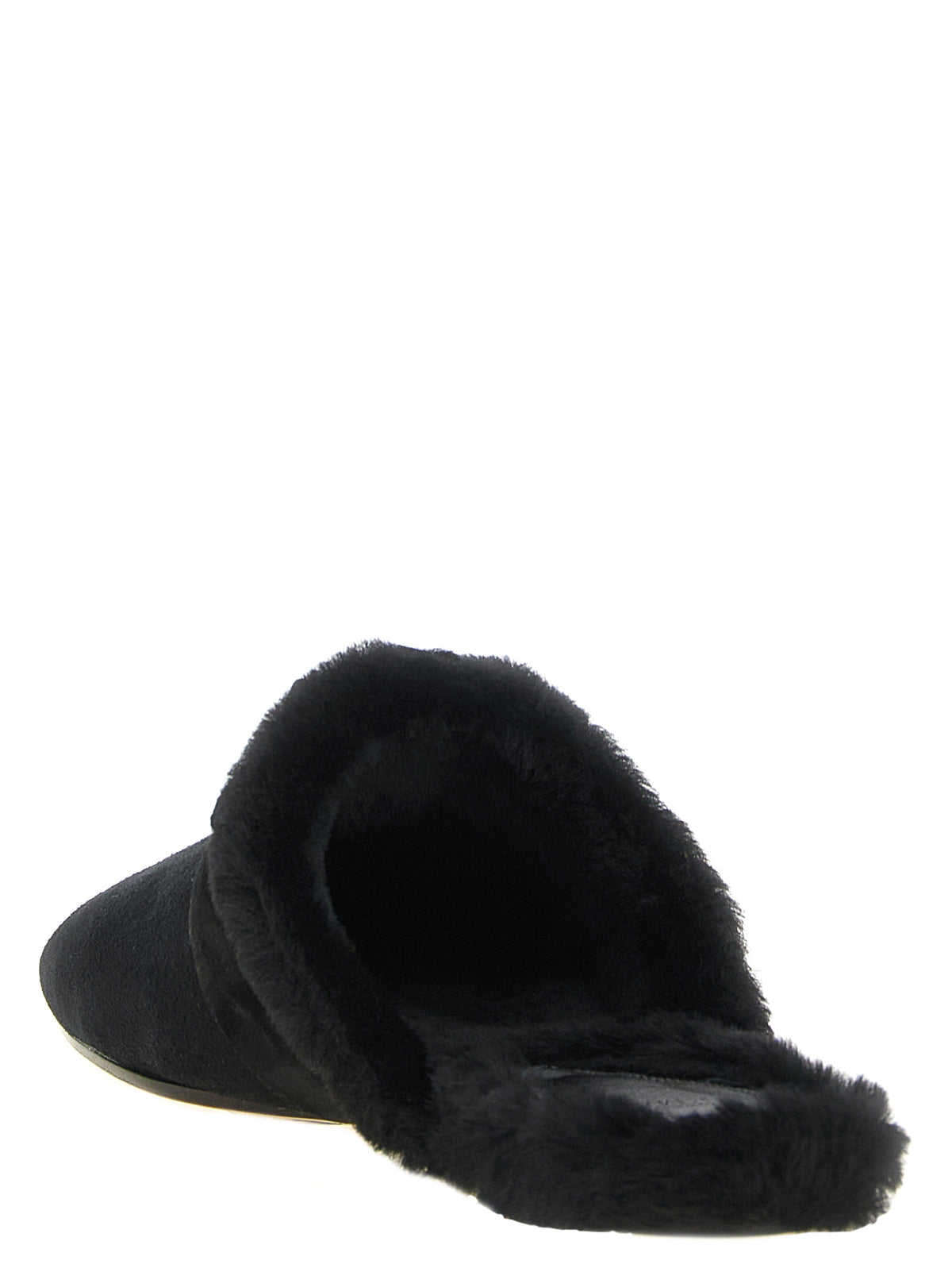Black Calfskin Mules