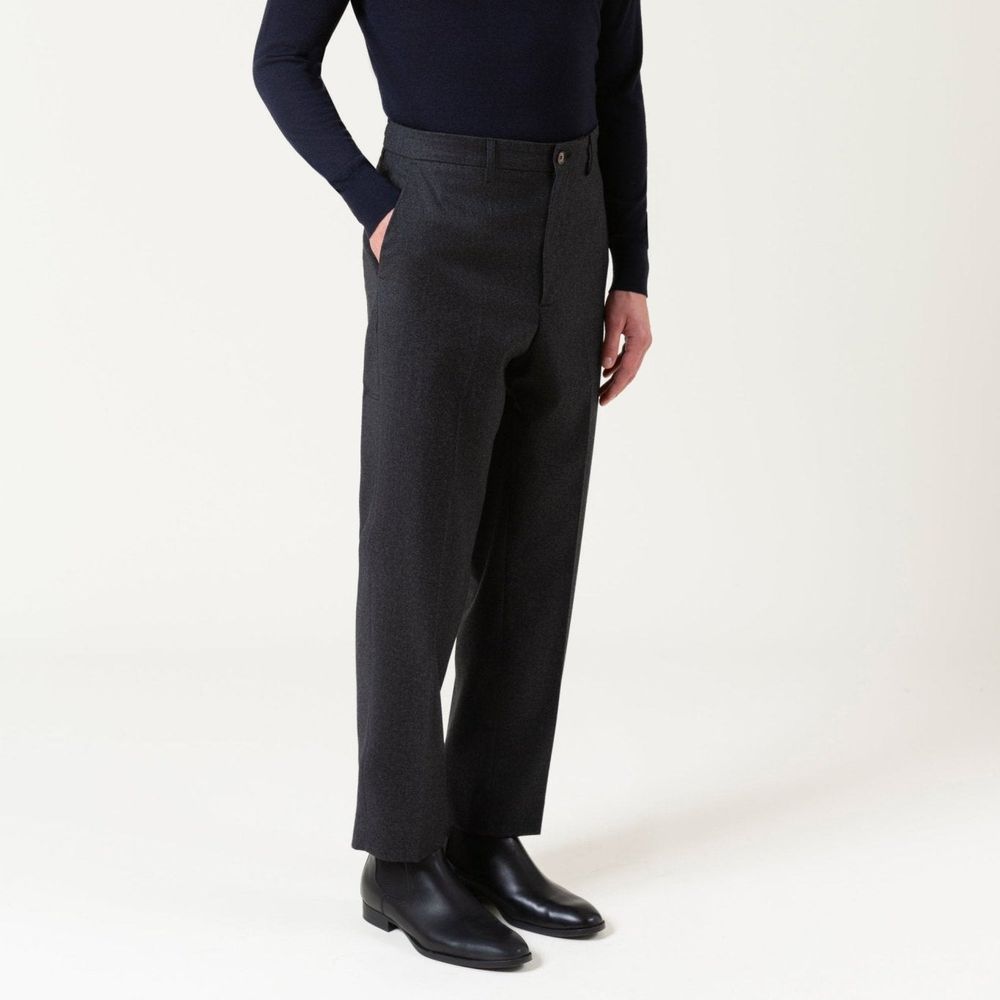 Gray Wool Dress Pants
